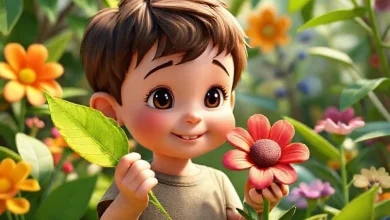 Yeşil yaprak ve renkli çiçek görselleri, doğa isimleri arasındaki güzellik karşılaştırmasını simgeliyor.